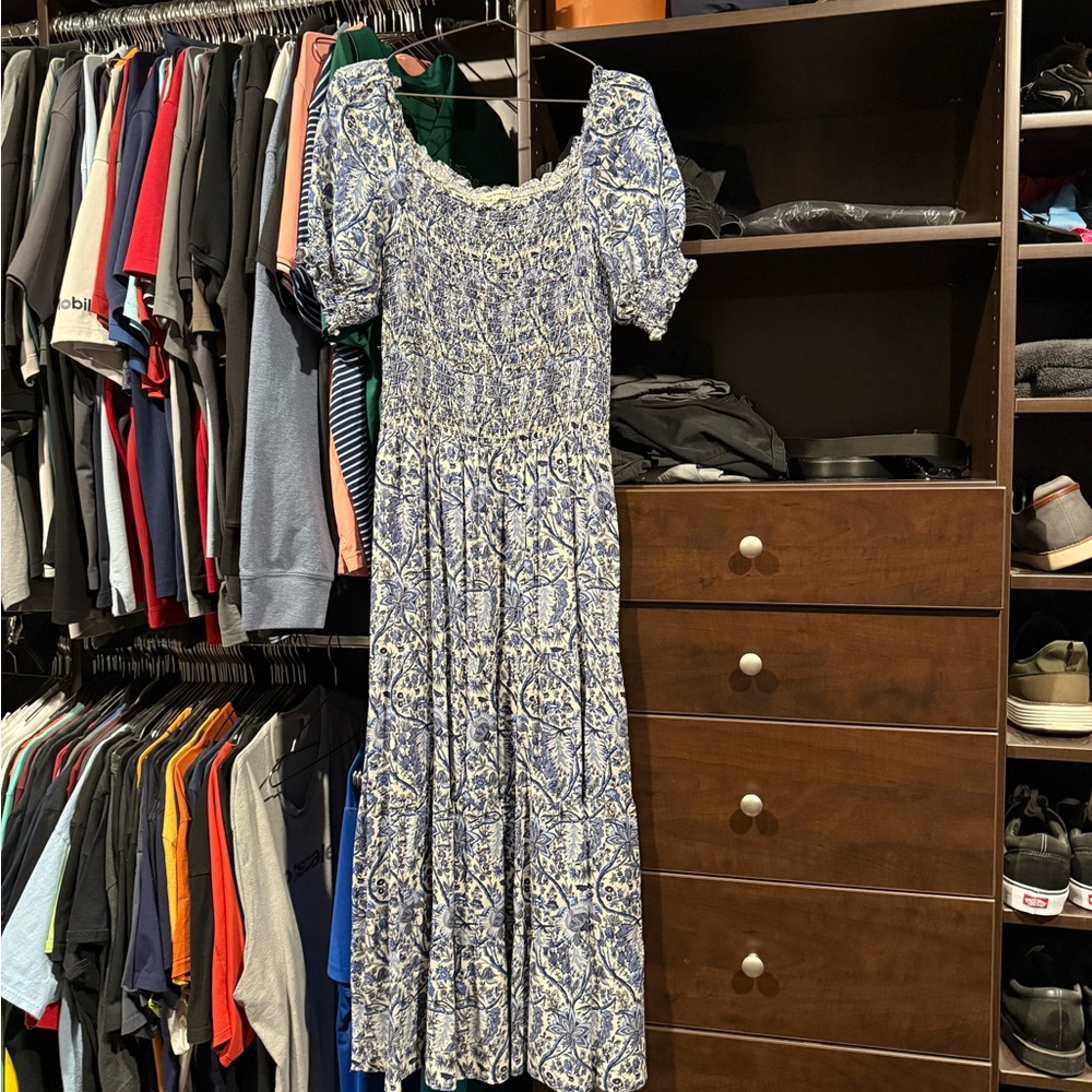 Max Studio Smocked Waist Dress